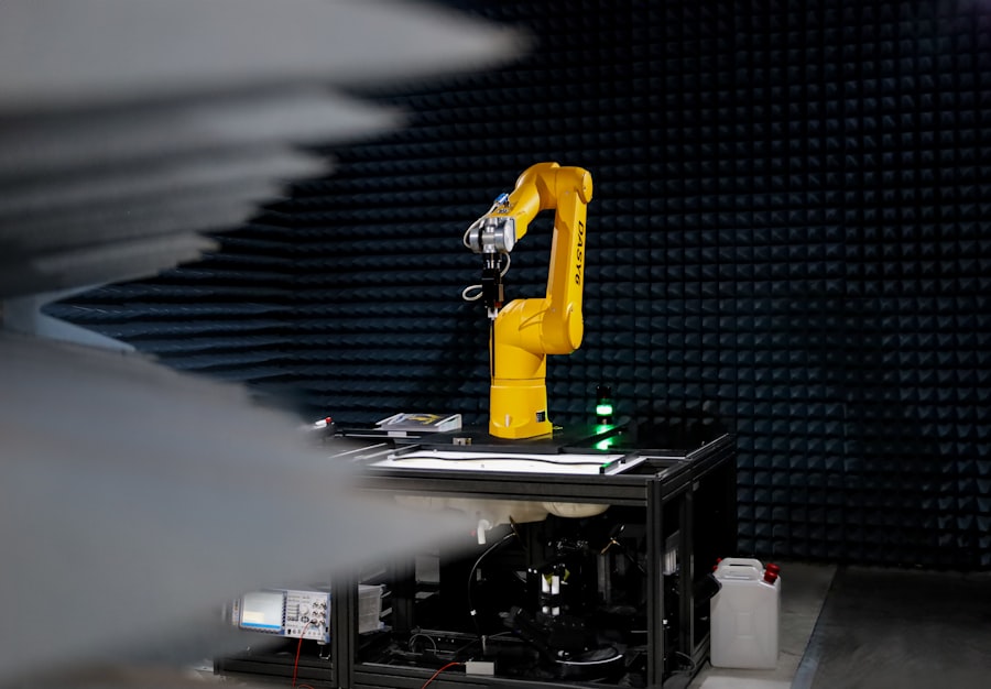 A collaborative robot working safely beside an operator without a fence