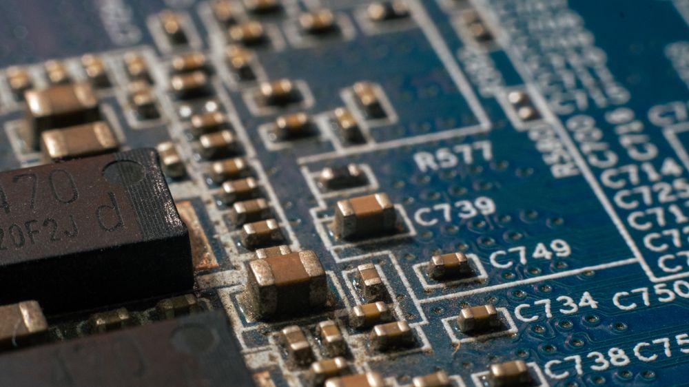 Surface-mount packages and components on a circuit board